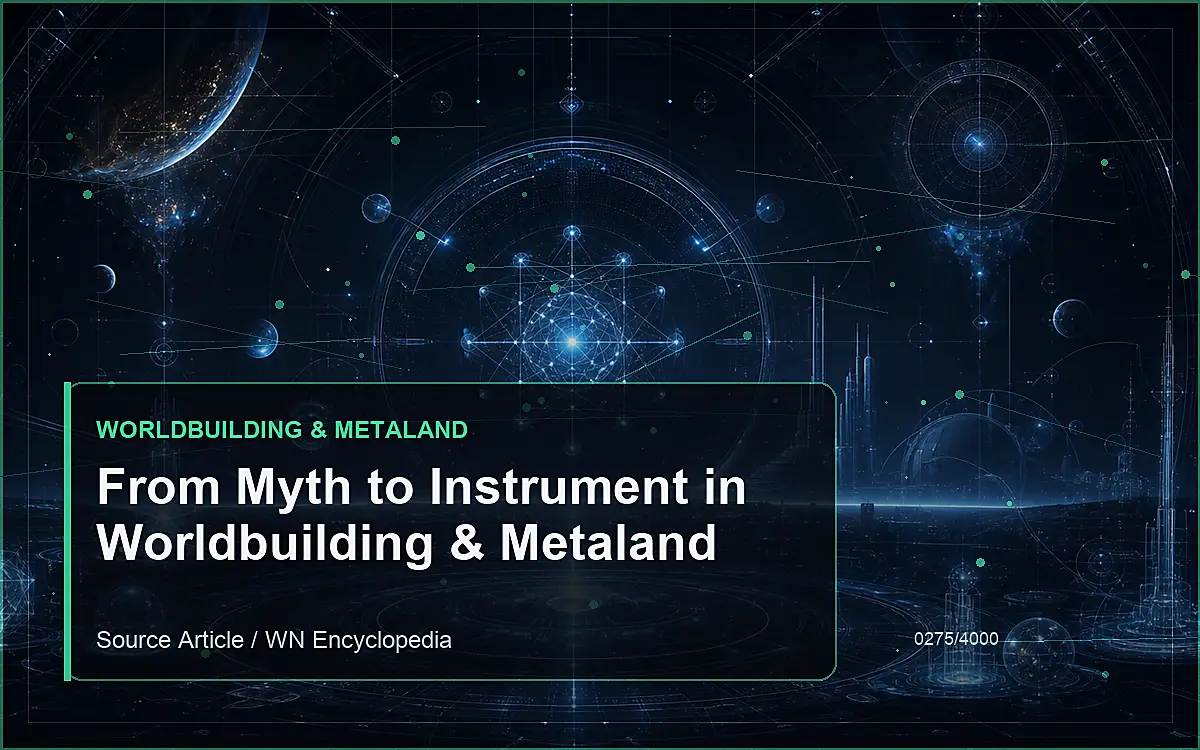 AI-generated encyclopedia reference image for From Myth to Instrument in Worldbuilding & Metaland