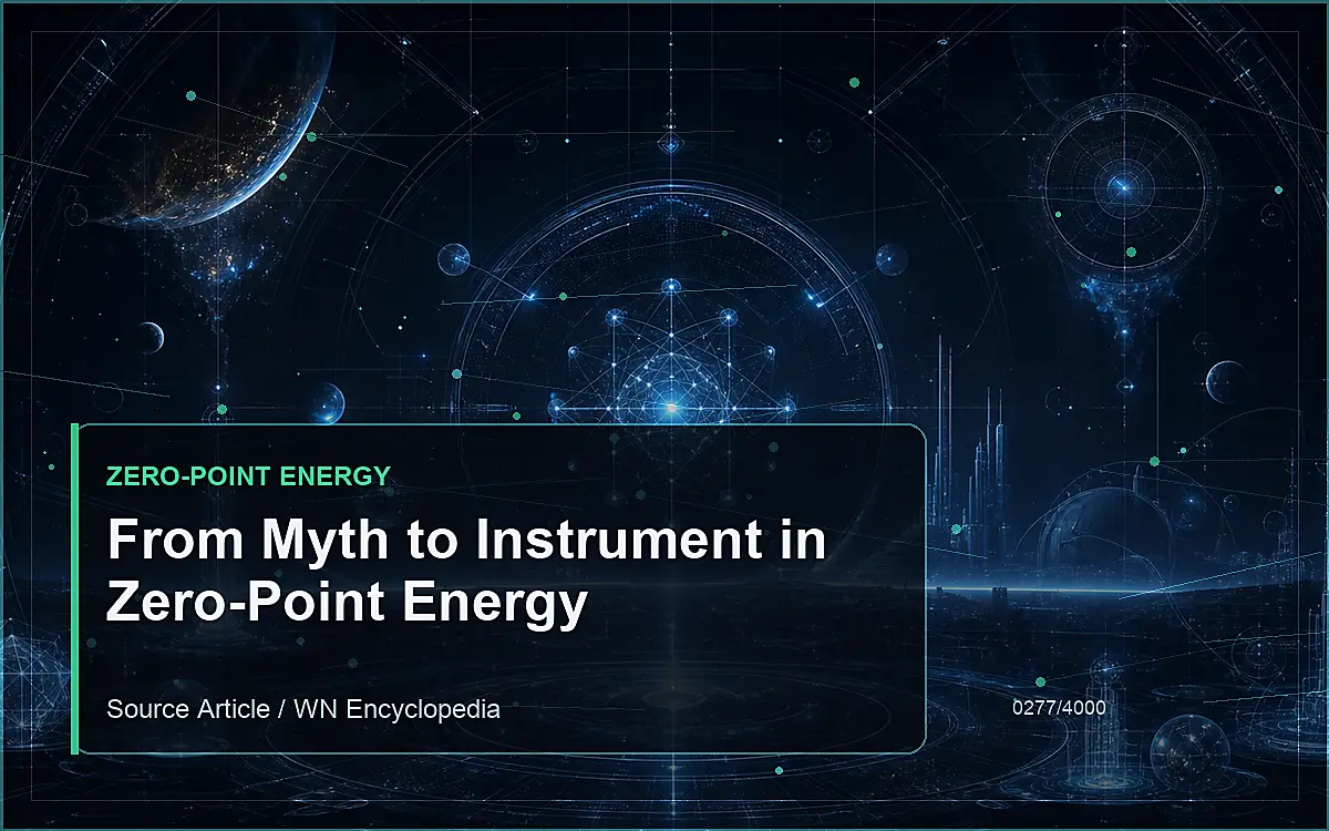AI-generated encyclopedia reference image for From Myth to Instrument in Zero-Point Energy