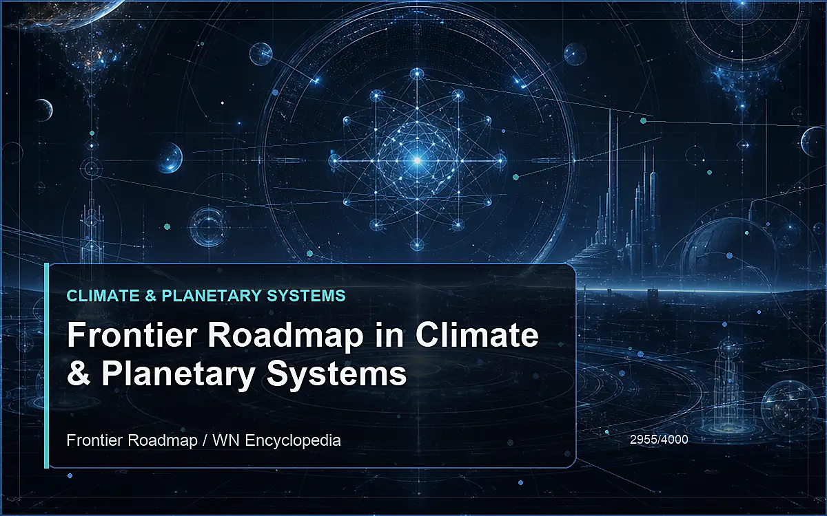 AI-generated encyclopedia reference image for Frontier Roadmap in Climate & Planetary Systems