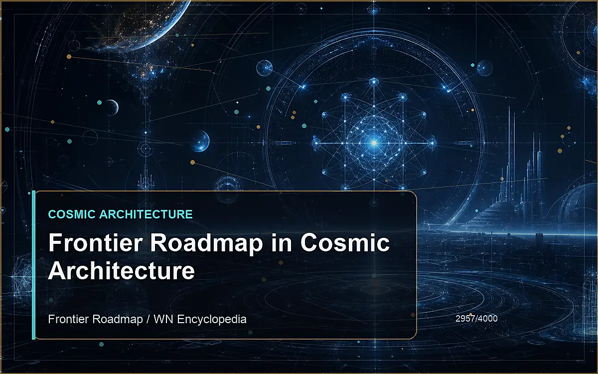 AI-generated encyclopedia reference image for Frontier Roadmap in Cosmic Architecture