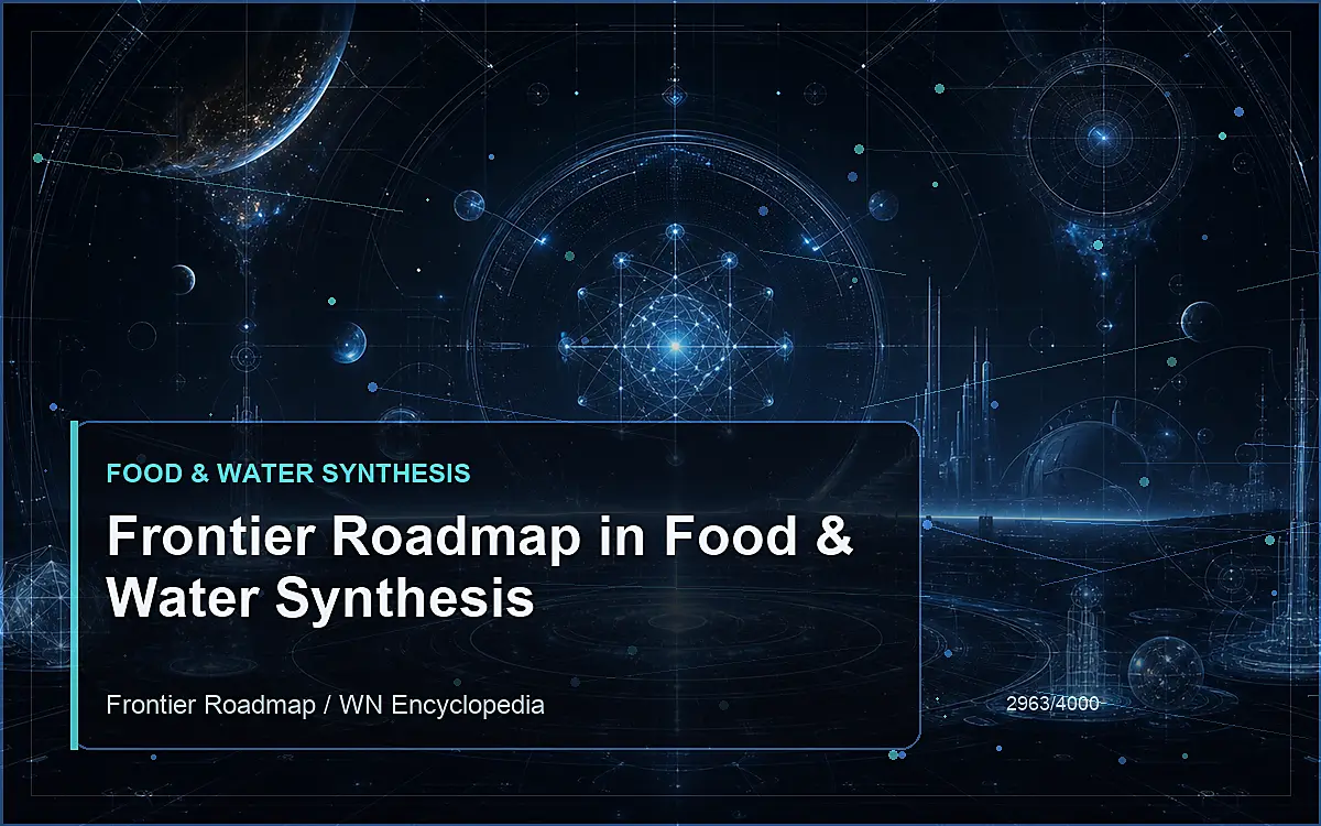 AI-generated encyclopedia reference image for Frontier Roadmap in Food & Water Synthesis