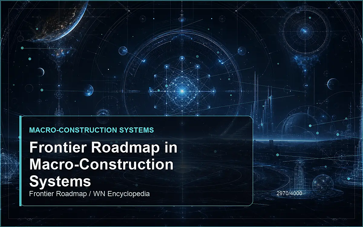 AI-generated encyclopedia reference image for Frontier Roadmap in Macro-Construction Systems