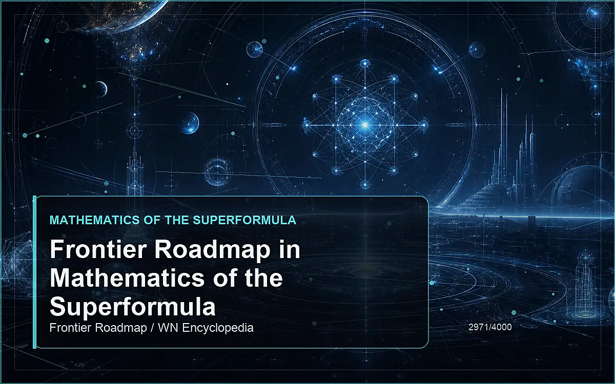 AI-generated encyclopedia reference image for Frontier Roadmap in Mathematics of the Superformula