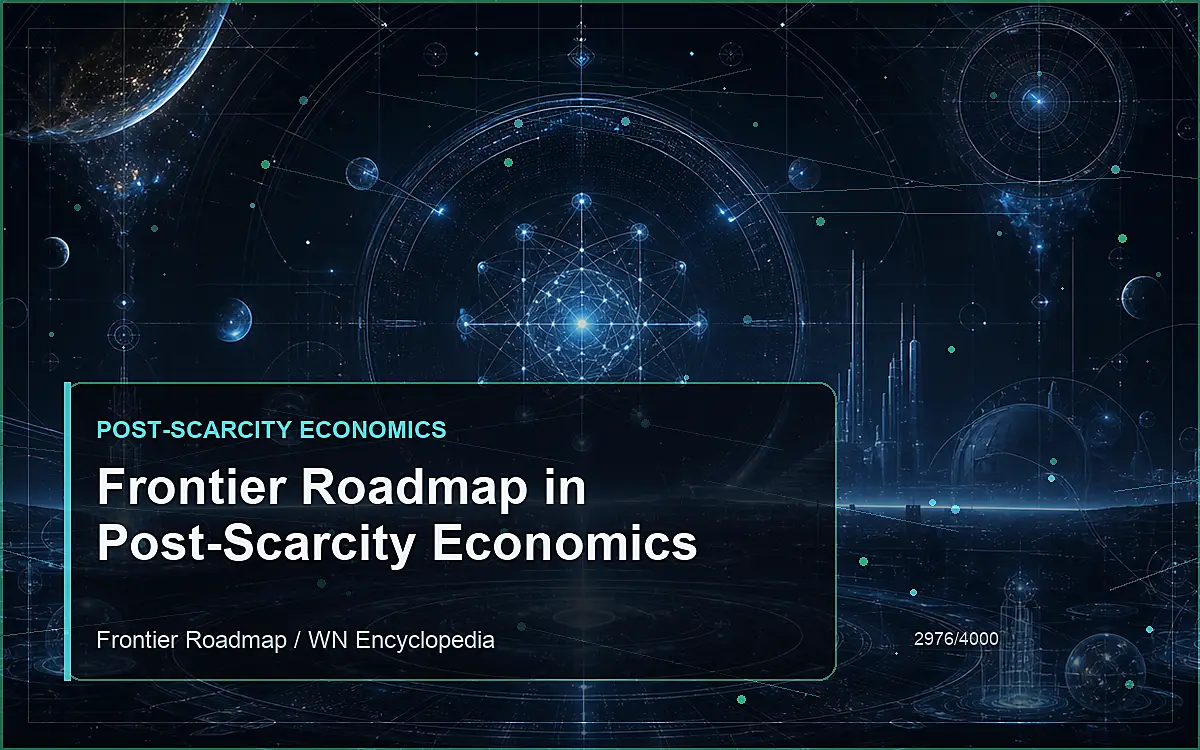 AI-generated encyclopedia reference image for Frontier Roadmap in Post-Scarcity Economics