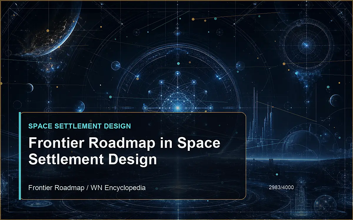 AI-generated encyclopedia reference image for Frontier Roadmap in Space Settlement Design