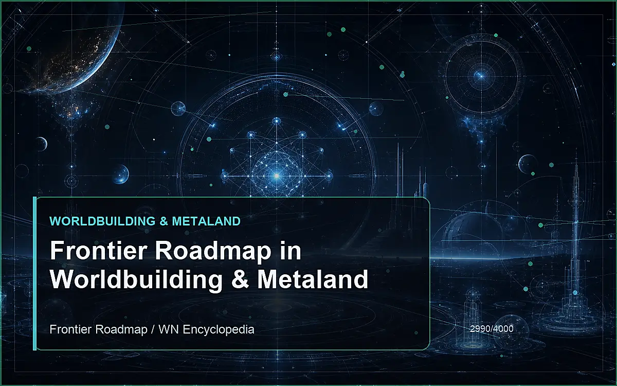 AI-generated encyclopedia reference image for Frontier Roadmap in Worldbuilding & Metaland
