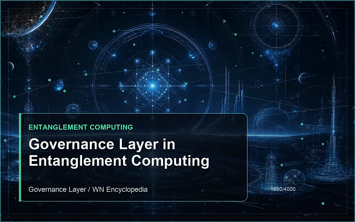 AI-generated encyclopedia reference image for Governance Layer in Entanglement Computing