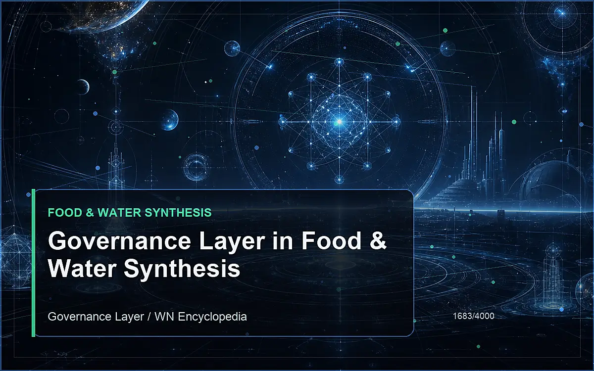 AI-generated encyclopedia reference image for Governance Layer in Food & Water Synthesis