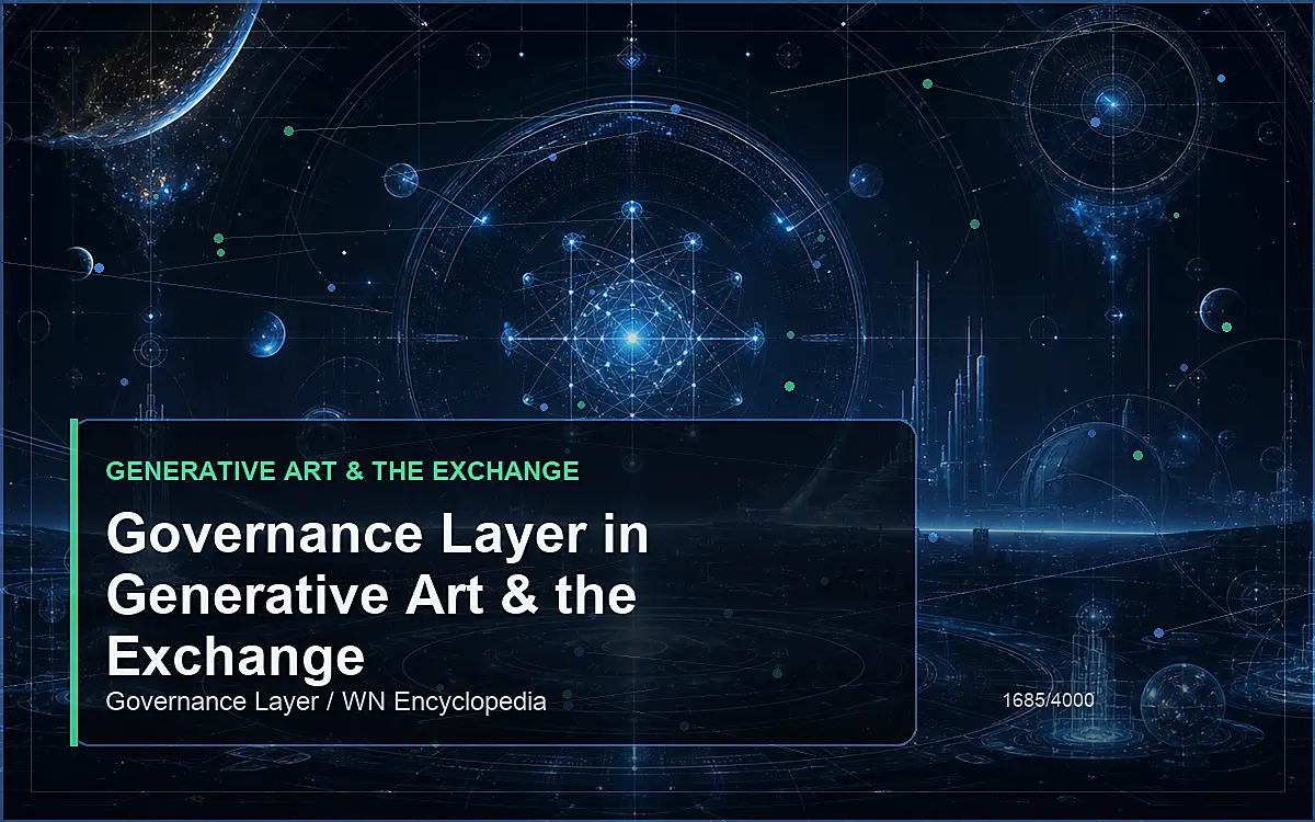 AI-generated encyclopedia reference image for Governance Layer in Generative Art & the Exchange