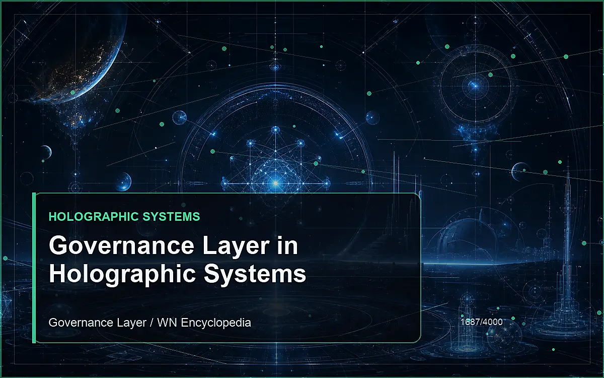 AI-generated encyclopedia reference image for Governance Layer in Holographic Systems