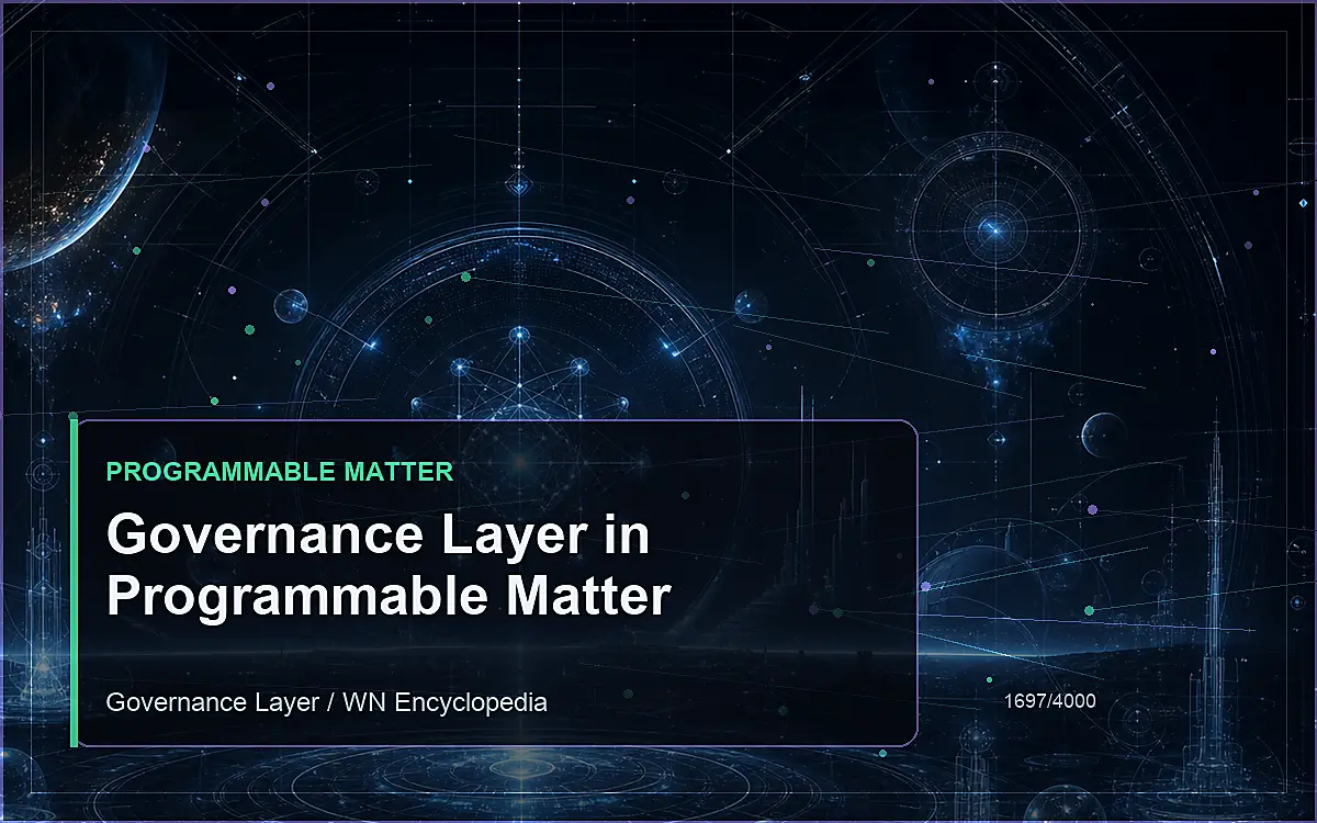 AI-generated encyclopedia reference image for Governance Layer in Programmable Matter