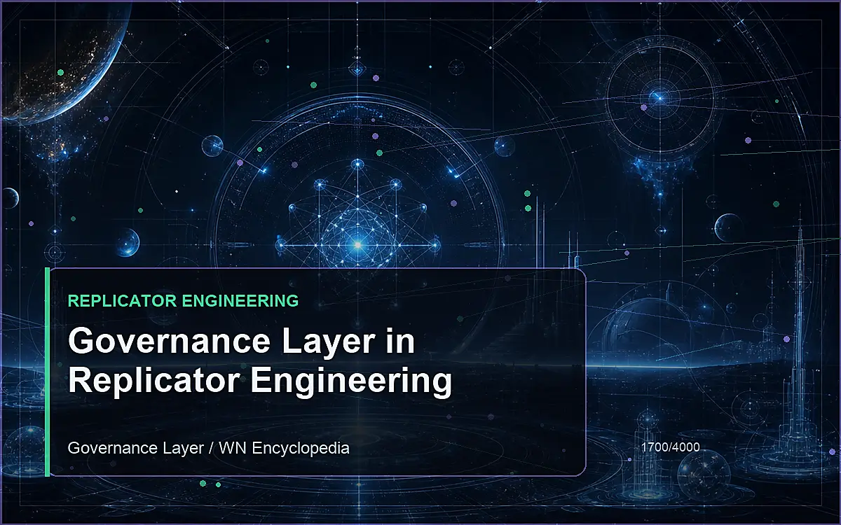 AI-generated encyclopedia reference image for Governance Layer in Replicator Engineering