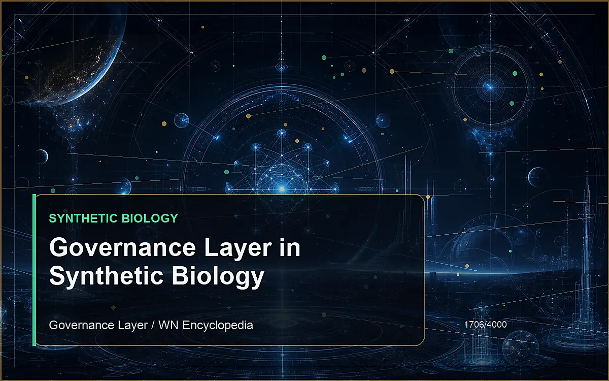 AI-generated encyclopedia reference image for Governance Layer in Synthetic Biology