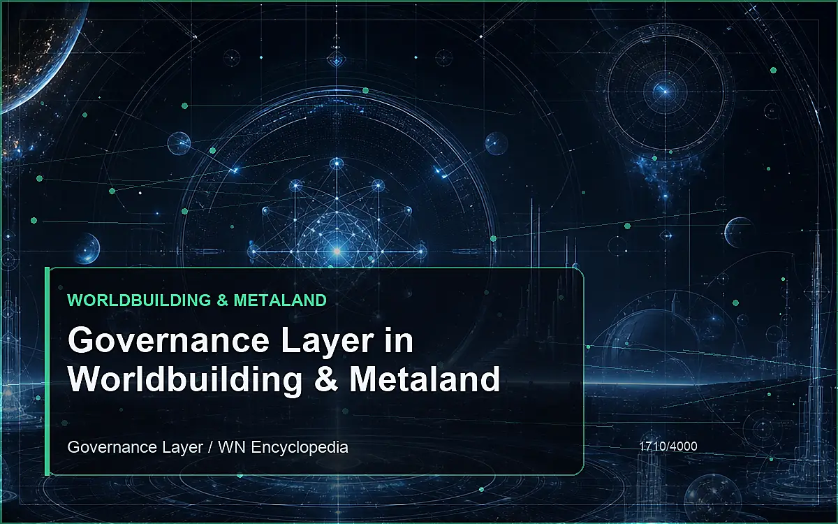 AI-generated encyclopedia reference image for Governance Layer in Worldbuilding & Metaland