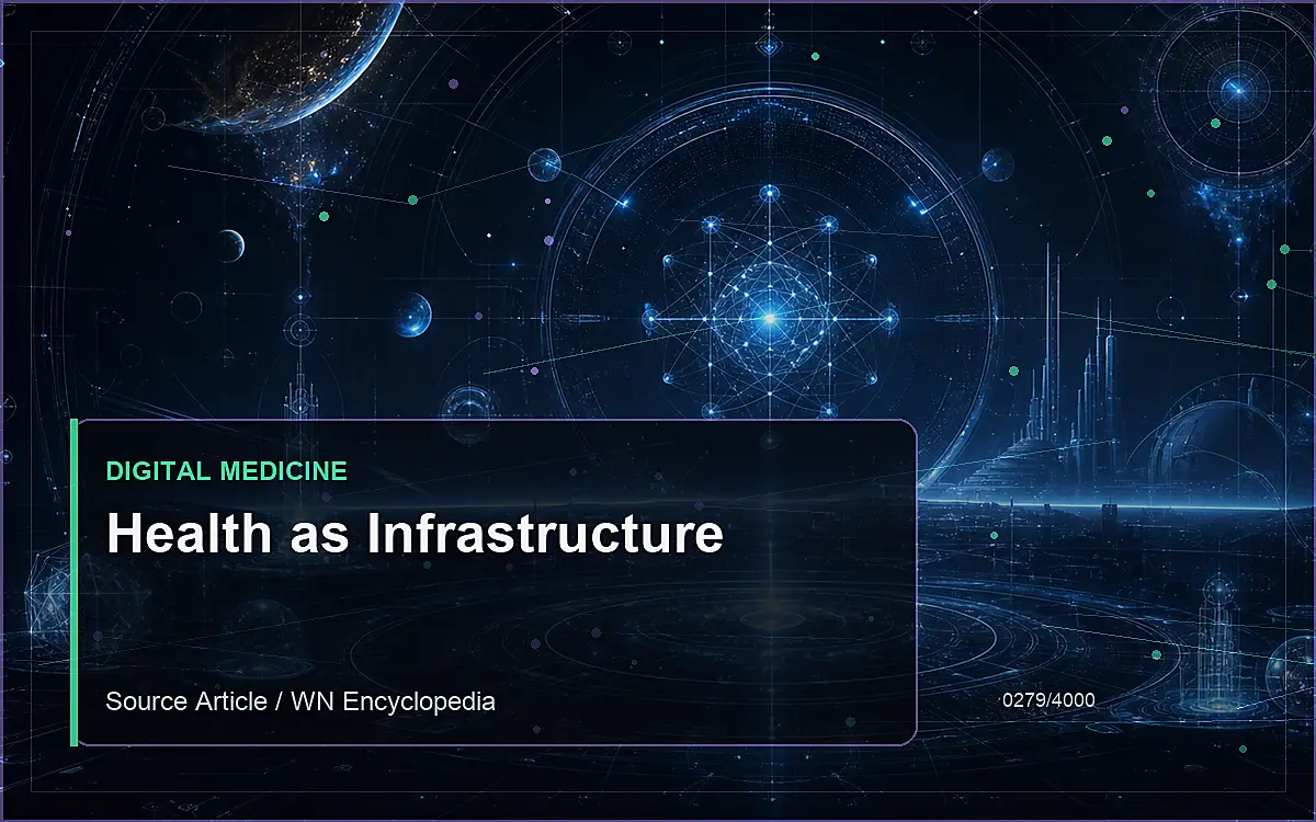 AI-generated encyclopedia reference image for Health as Infrastructure