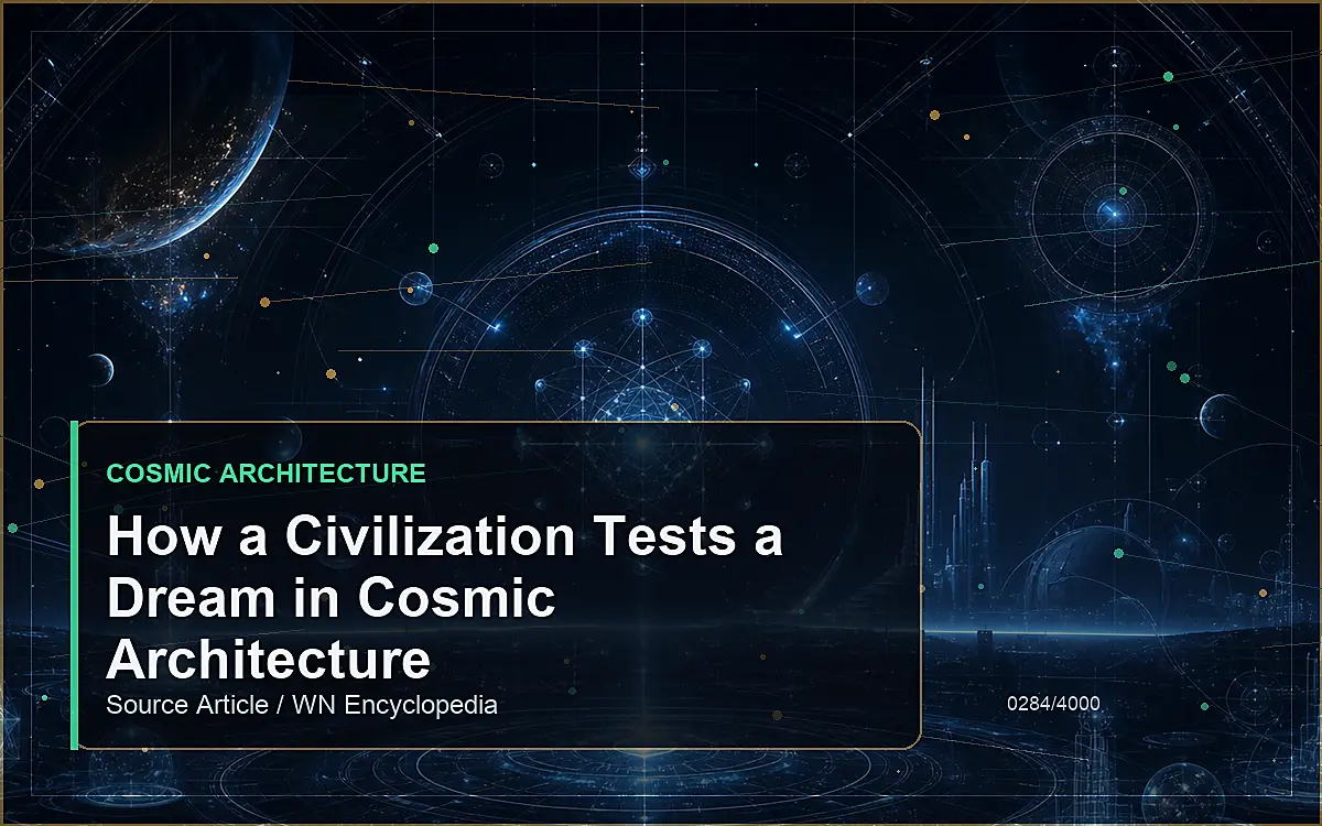 AI-generated encyclopedia reference image for How a Civilization Tests a Dream in Cosmic Architecture
