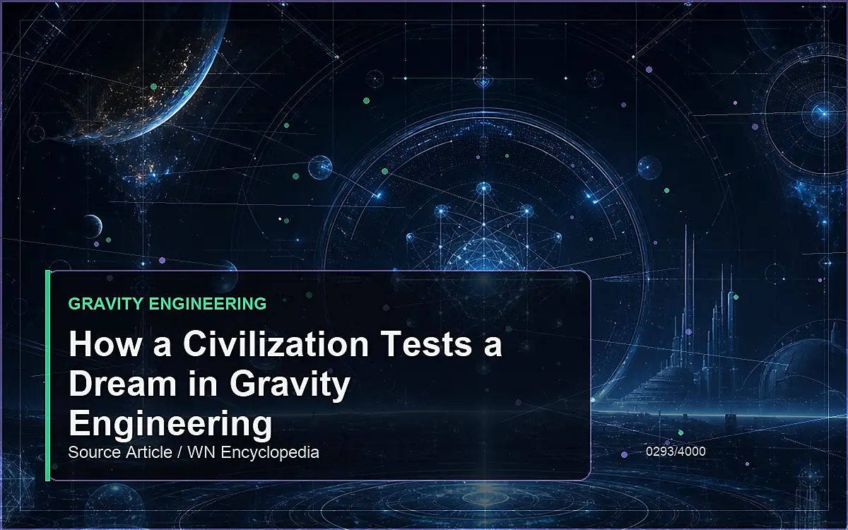 AI-generated encyclopedia reference image for How a Civilization Tests a Dream in Gravity Engineering