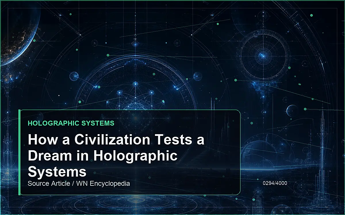 AI-generated encyclopedia reference image for How a Civilization Tests a Dream in Holographic Systems