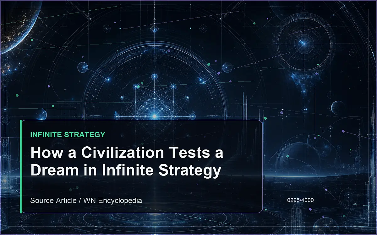 AI-generated encyclopedia reference image for How a Civilization Tests a Dream in Infinite Strategy