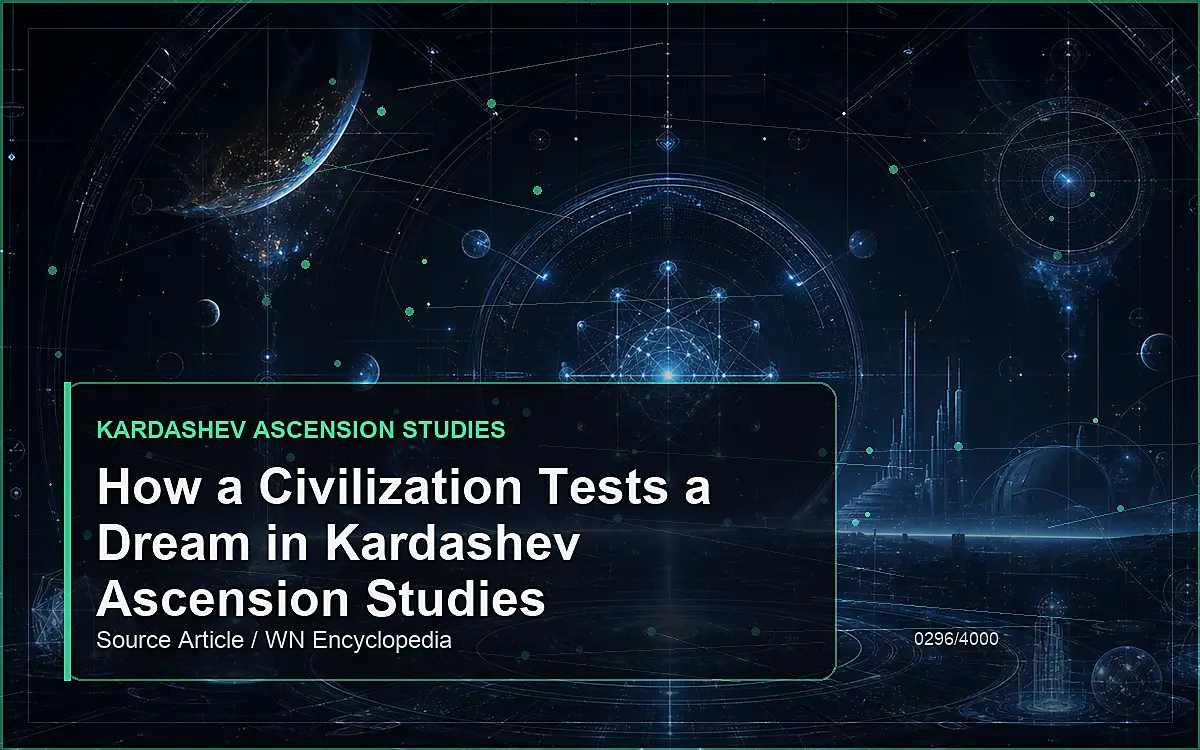 AI-generated encyclopedia reference image for How a Civilization Tests a Dream in Kardashev Ascension Studies
