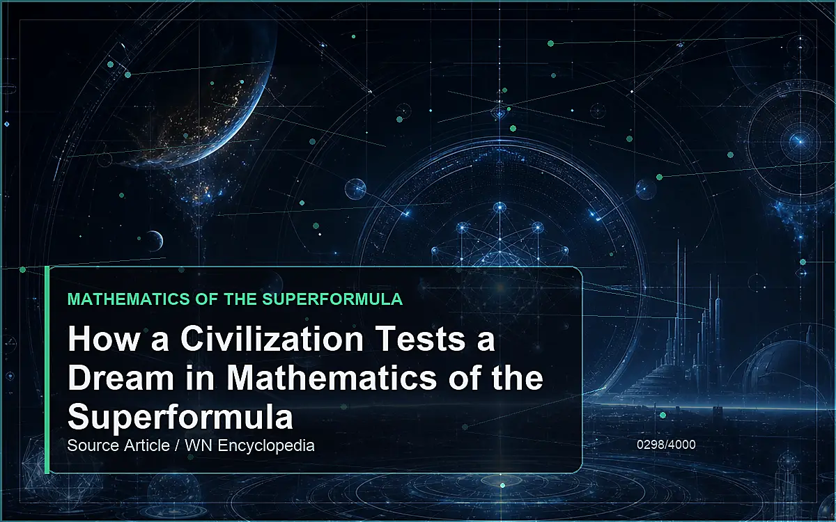 AI-generated encyclopedia reference image for How a Civilization Tests a Dream in Mathematics of the Superformula