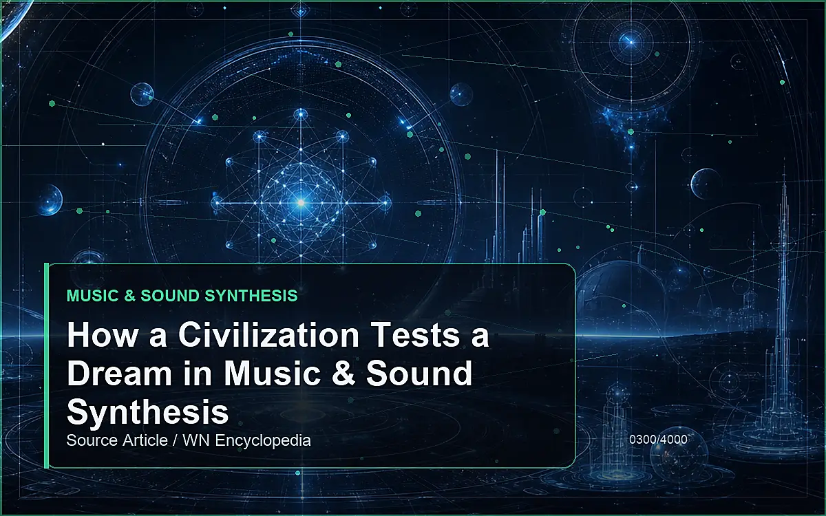 AI-generated encyclopedia reference image for How a Civilization Tests a Dream in Music & Sound Synthesis
