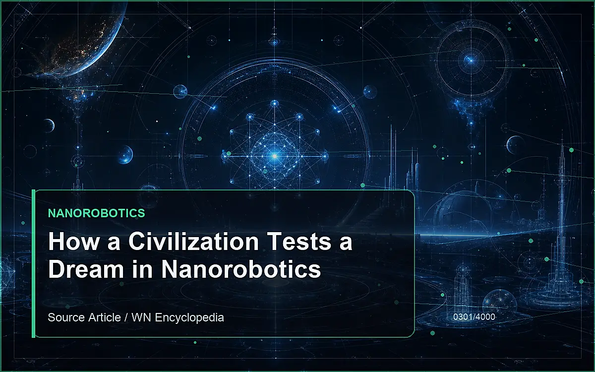 AI-generated encyclopedia reference image for How a Civilization Tests a Dream in Nanorobotics