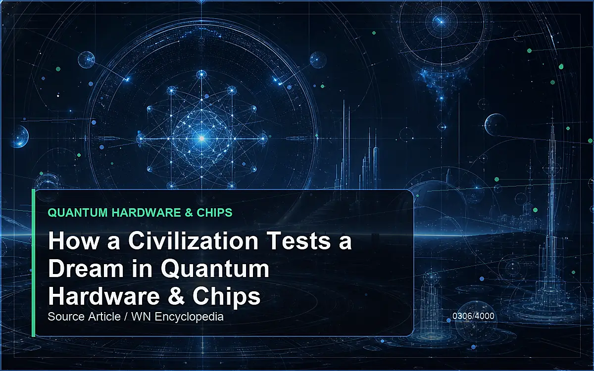 AI-generated encyclopedia reference image for How a Civilization Tests a Dream in Quantum Hardware & Chips