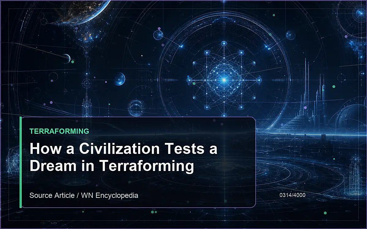 AI-generated encyclopedia reference image for How a Civilization Tests a Dream in Terraforming