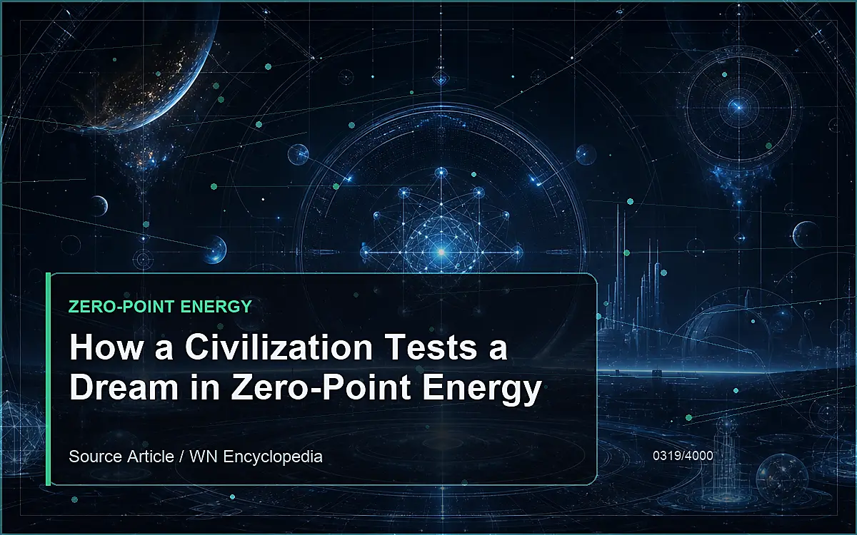 AI-generated encyclopedia reference image for How a Civilization Tests a Dream in Zero-Point Energy