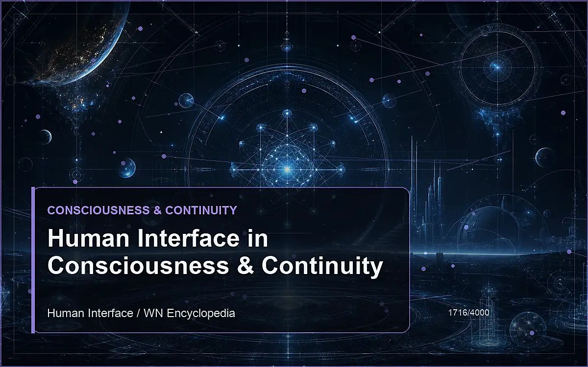 AI-generated encyclopedia reference image for Human Interface in Consciousness & Continuity