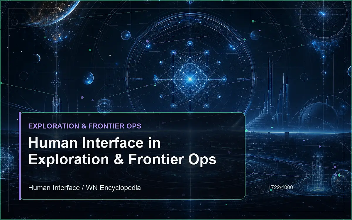 AI-generated encyclopedia reference image for Human Interface in Exploration & Frontier Ops