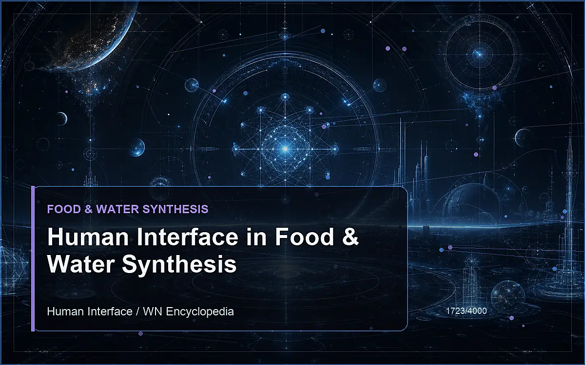 AI-generated encyclopedia reference image for Human Interface in Food & Water Synthesis