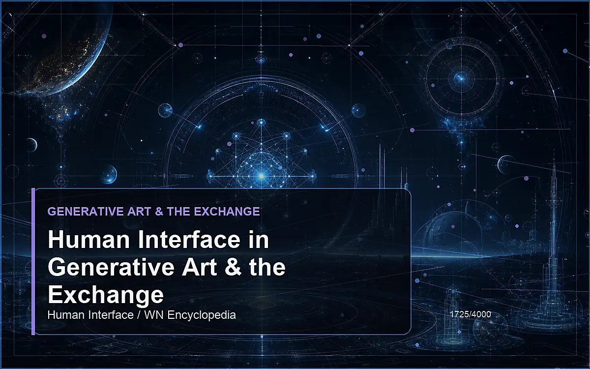 AI-generated encyclopedia reference image for Human Interface in Generative Art & the Exchange