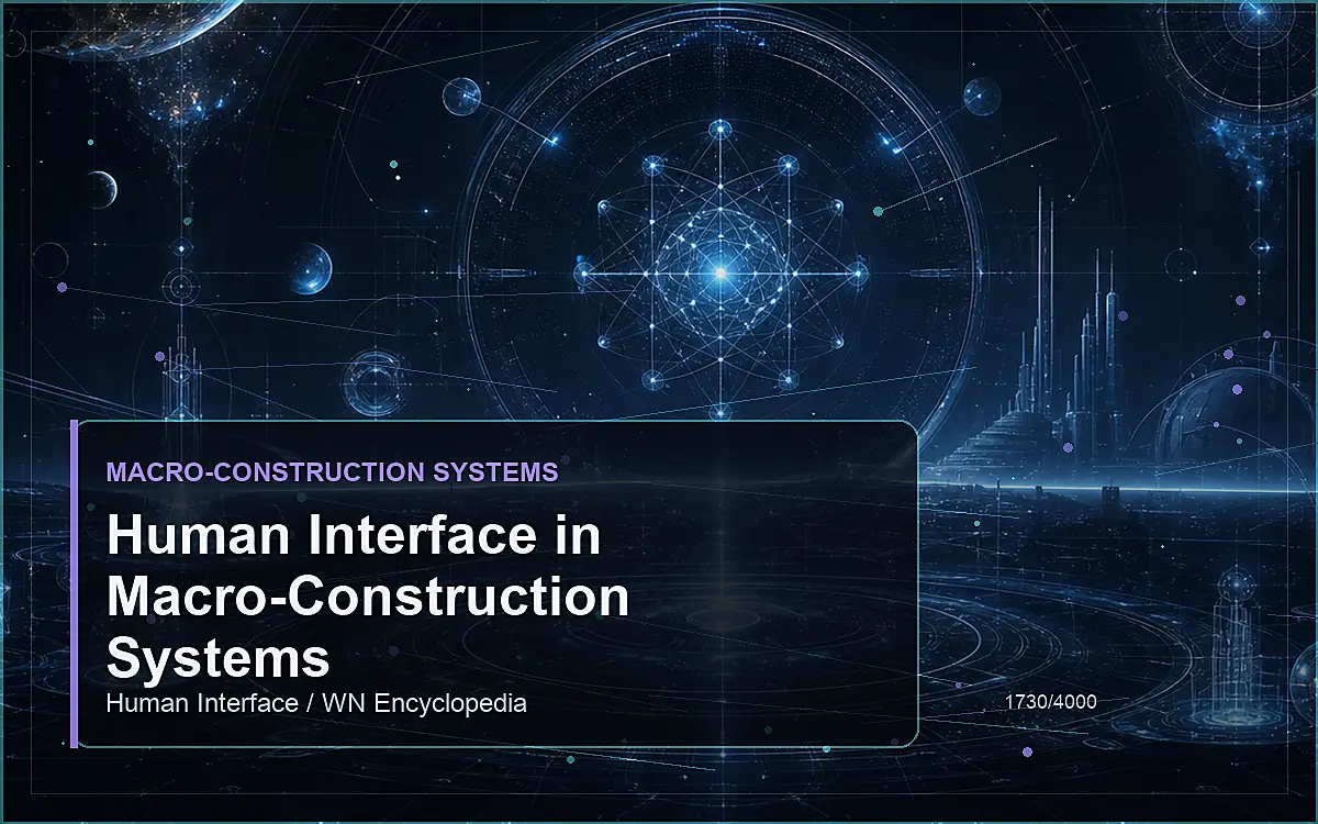 AI-generated encyclopedia reference image for Human Interface in Macro-Construction Systems