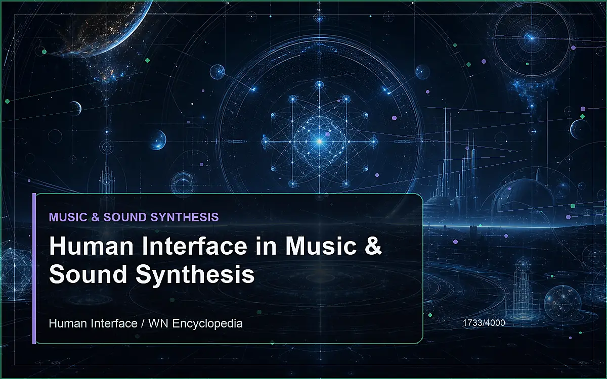 AI-generated encyclopedia reference image for Human Interface in Music & Sound Synthesis