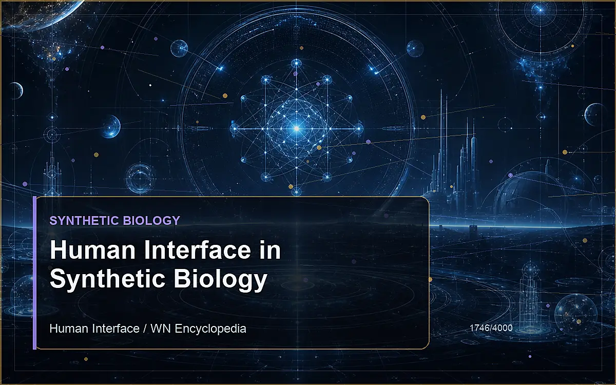 AI-generated encyclopedia reference image for Human Interface in Synthetic Biology