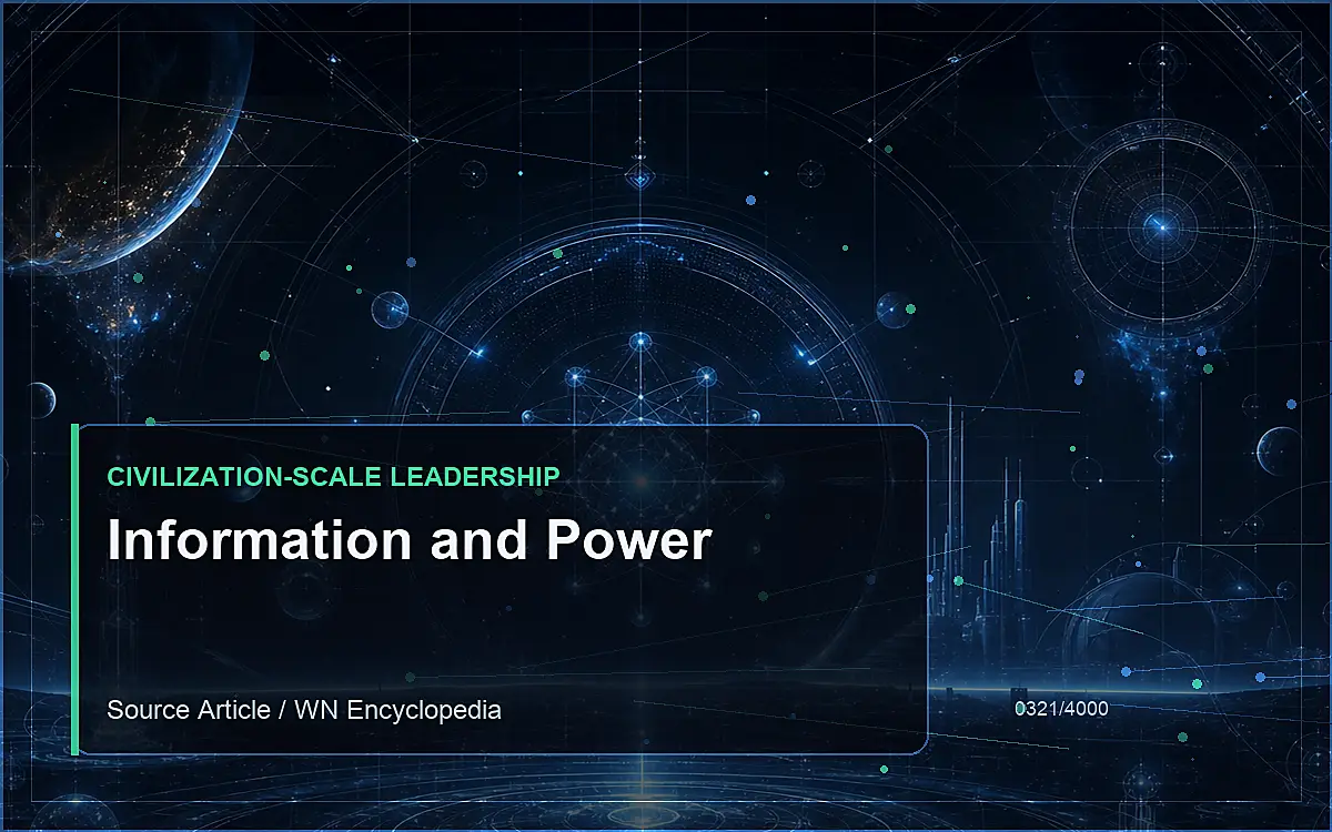 AI-generated encyclopedia reference image for Information and Power
