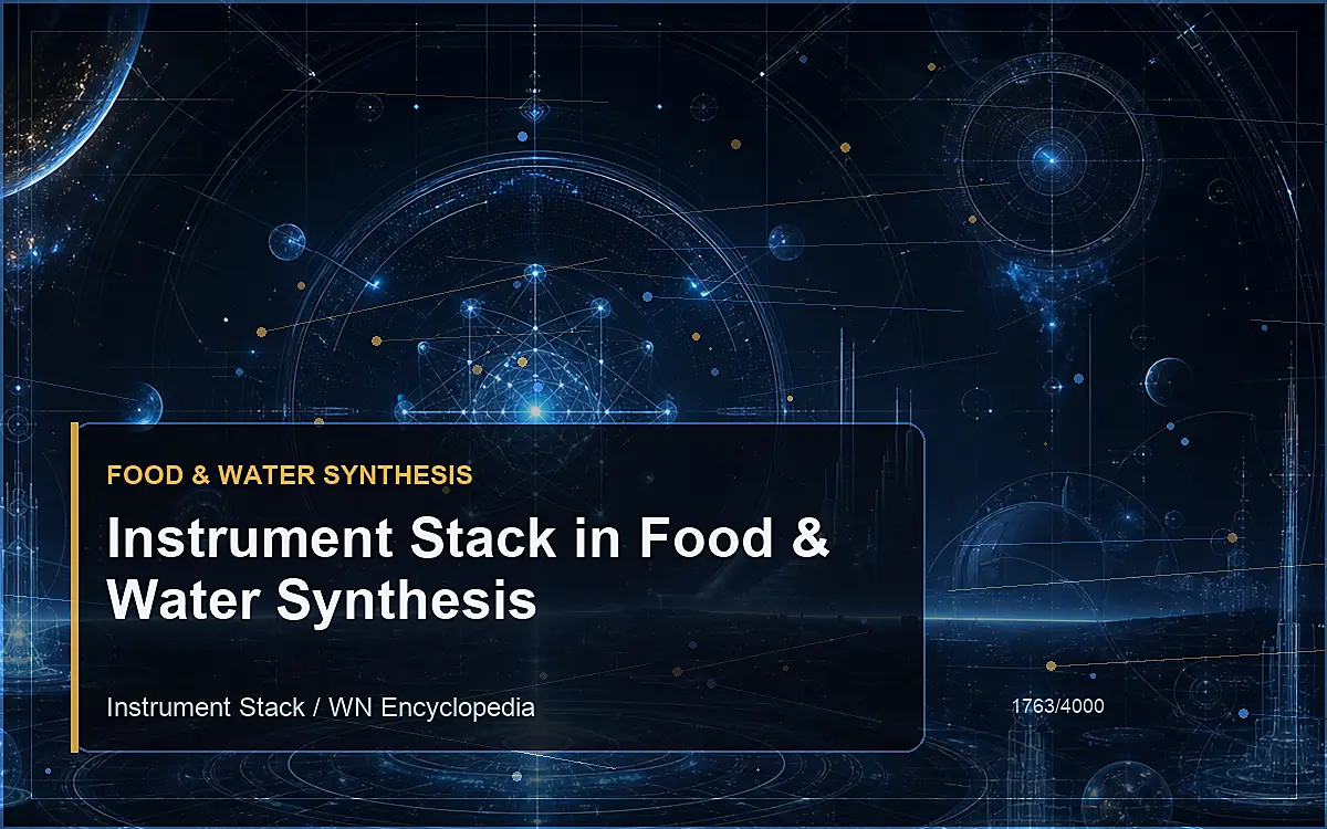 AI-generated encyclopedia reference image for Instrument Stack in Food & Water Synthesis