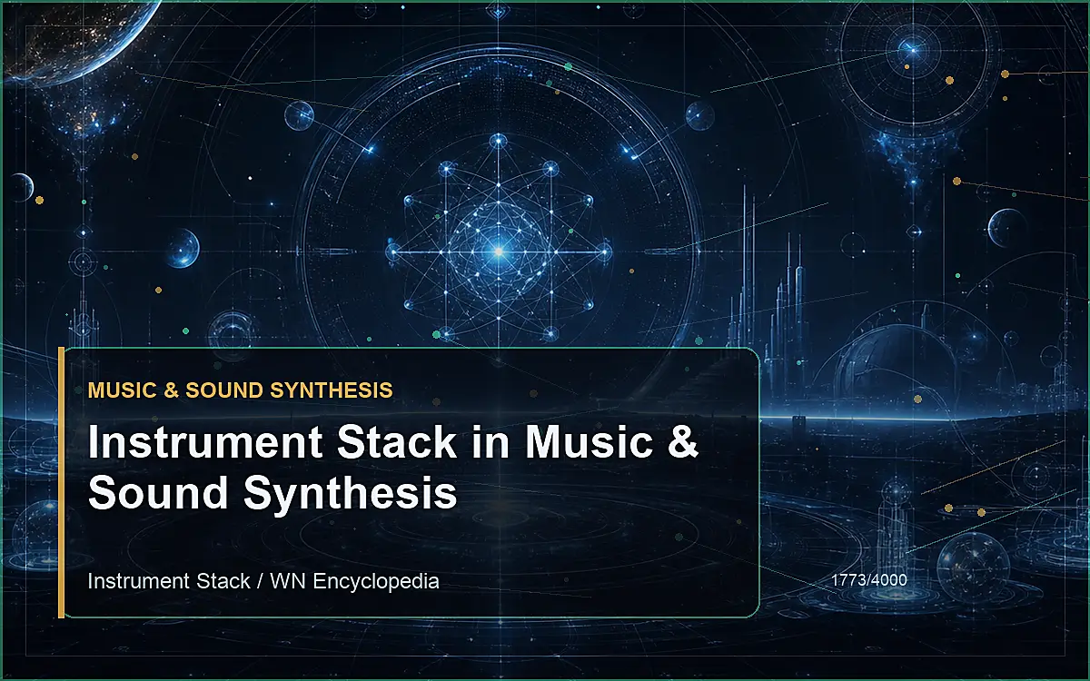 AI-generated encyclopedia reference image for Instrument Stack in Music & Sound Synthesis