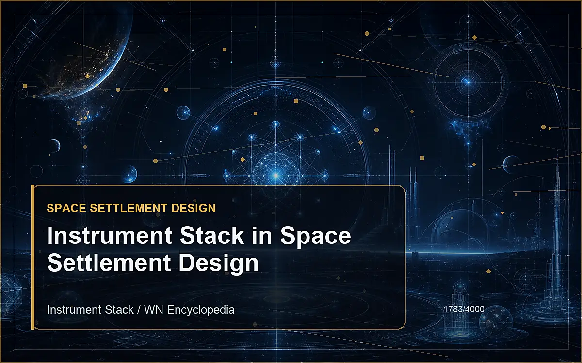 AI-generated encyclopedia reference image for Instrument Stack in Space Settlement Design