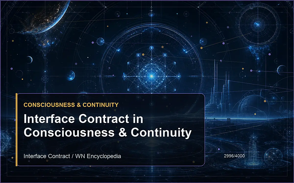 AI-generated encyclopedia reference image for Interface Contract in Consciousness & Continuity