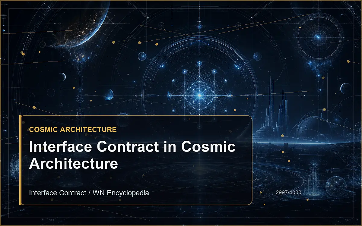 AI-generated encyclopedia reference image for Interface Contract in Cosmic Architecture