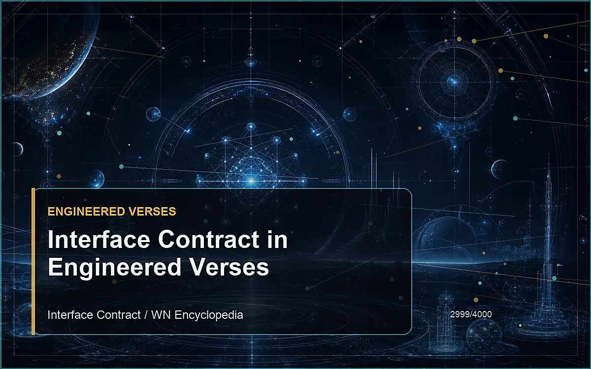 AI-generated encyclopedia reference image for Interface Contract in Engineered Verses