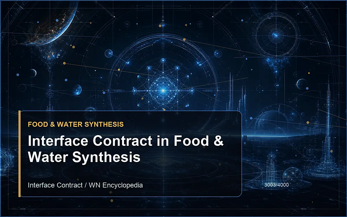 AI-generated encyclopedia reference image for Interface Contract in Food & Water Synthesis