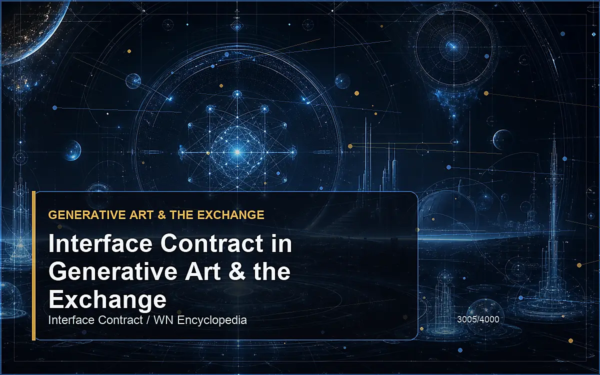 AI-generated encyclopedia reference image for Interface Contract in Generative Art & the Exchange