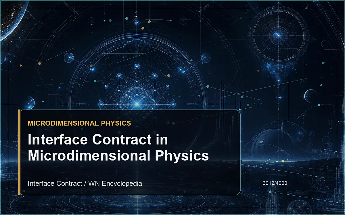 AI-generated encyclopedia reference image for Interface Contract in Microdimensional Physics
