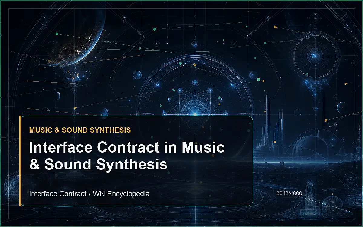 AI-generated encyclopedia reference image for Interface Contract in Music & Sound Synthesis