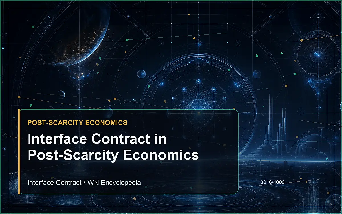 AI-generated encyclopedia reference image for Interface Contract in Post-Scarcity Economics