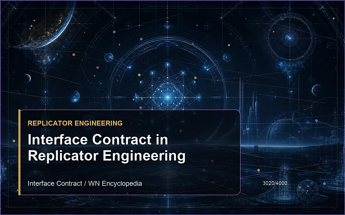 AI-generated encyclopedia reference image for Interface Contract in Replicator Engineering